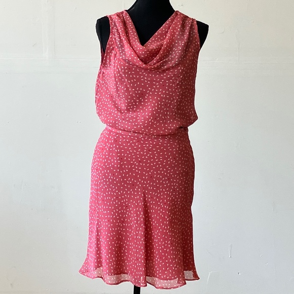 Covington Sheer lightweight, pink, white and red two piece skirt set - Picture 11 of 11